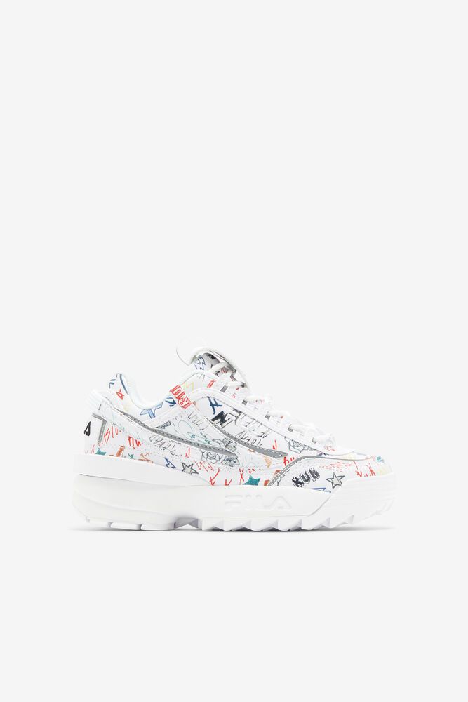 Fila Trainers Kids White Disruptor 2 Exp - Ireland 09253-WXNA